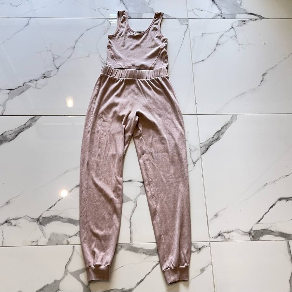 Nude two piece matching set